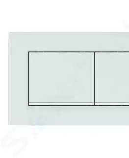 Záchody GEBERIT Sigma30 Ovládací tlačítko pro 2 množství splachování, bílá/bílá mat 115.883.11.1