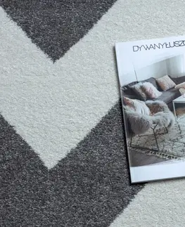 Koberce a koberečky Dywany Lusczow Kusový koberec SKETCH CRAIG šedý / bílý - Cikcak, velikost 140x190