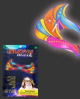 Hračky WIKY - Maska svítící ve tmě 6barev, Mix Produktů