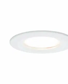 Bodovky do podhledu na 230V Paulmann vestavné svítidlo LED Coin Slim IP44 kruhové 6,8W bílá 1ks sada stmívatelné 938.69 P 93869