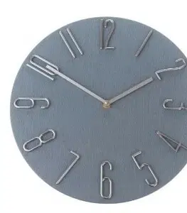 Hodiny Nástěnné hodiny Berry grey, pr. 30,5 cm, plast