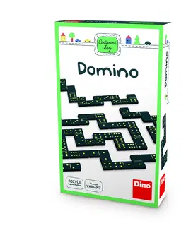 Hračky společenské hry DINO - DOMINO Cestovní hra