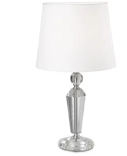 Designové stolní lampy Sessak Stolní lampa Elsa s křišťálovou nohou SE ELSPV