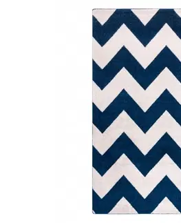 Koberce a koberečky Dywany Lusczow Kusový koberec SKETCH KANE modrý / bílý - Cikcak, velikost 200x290