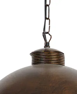 Zavesna svitidla Industriální závěsná lampa rezavě hnědá 35 cm - Magna Classic
