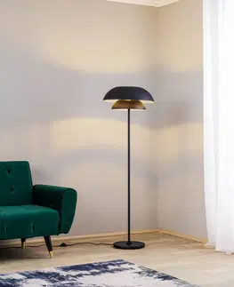 Stojací lampy Lucande Lucande Kellina stojací lampa v černé barvě