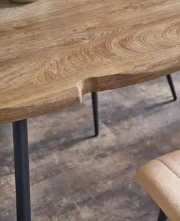 Jídelní stoly HALMAR Jídelní stůl LARSON přírodní dub/černý