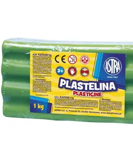 Hračky ASTRA - Plastelína 1kg Zelená, 303111016