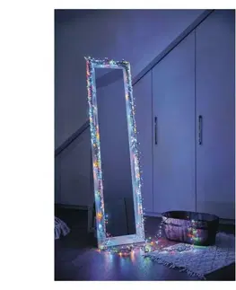 LED řetězy EMOS LED vánoční řetěz – ježek, 12 m, venkovní i vnitřní, multicolor, časovač D4BM03