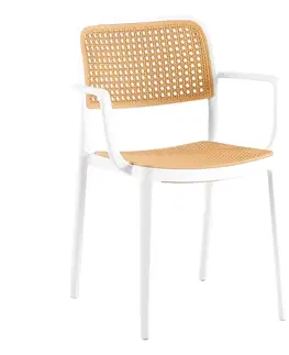 Zahradní židle Stohovatelná židle RAVID TYP 2 Tempo Kondela Černá