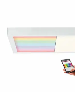 Chytré osvětlení VÝPRODEJ VZORKU PAULMANN SmartHome Zigbee LED Panel Cesena 400mm hranaté 22W RGBW bílá mat 798.07