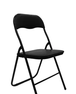 Zahradní židle a křesla Kontrast Skládací cateringová židle CAPS černá