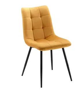 Židle do jídelny Elegantní Židle Suri Žlutá