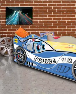 Postele Artplast Dětská postel ZIGZAK | policie 80 x 160 cm