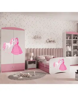 Dětský nábytek Kocot kids Komoda Babydreams 80 cm princezna a poník růžová
