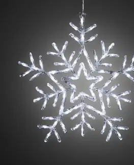 Venkovní dekorace Exihand Sněhová vločka 4470-203, 90 LED studená bílá s 8-mi funkcemi, průměr 58 cm