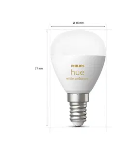 LED žárovky Philips HUE WA LED Luster žárovka E14 5,1W 470lm K IP20, stmívatelné