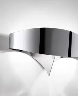 Nástěnná svítidla Selène LED nástěnné světlo Scudo v chromovaném vzhledu