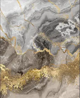 Koberce a koberečky Conceptum Hypnose Koberec Marble 120x180 cm šedý/zlatý