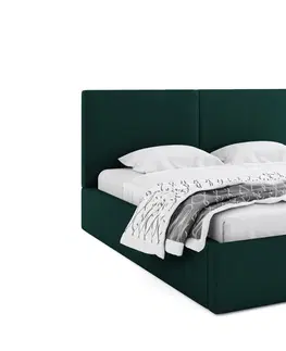 Postele BMS Manželská postel HAILEY | bez matrace 160 x 200 cm Barva: Zelená