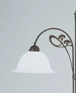 Stojací lampy Berliner Messinglampen Decentní stojací lampa Ilka, antické zbarvení