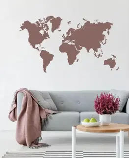 Šablony k malování Šablona na zeď - Mapa světa