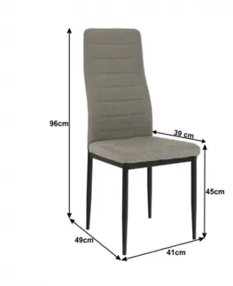 Židle Židle COLETA NOVA Tempo Kondela Béžová / bílá