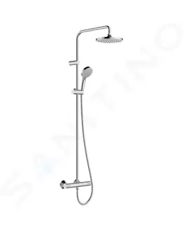 Sprchy a sprchové panely HANSGROHE Vernis Blend Sprchový set Showerpipe 200 s termostatem, chrom 26276000