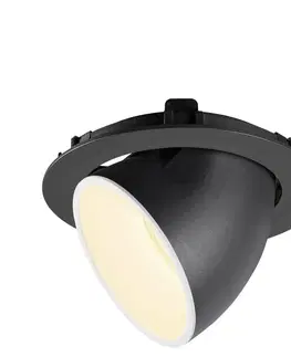 LED podhledová svítidla SLV BIG WHITE NUMINOS GIMBLE XL zápustné stropní svítidlo černé/bílé 3000 K 55° 1006054
