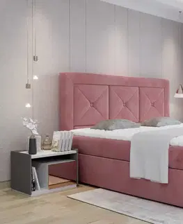 BOXSPRING postele Artelta Čalouněná manželská postel IDRIS | 140 x 200 cm Farebné prevedenie IDRIS: Matt Velvet 63