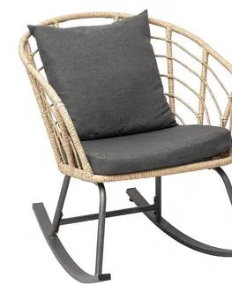 Zahradní židle a křesla DEOKORK Kovové houpací křeslo NEVADA