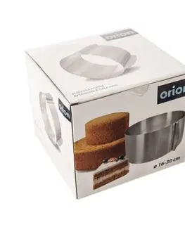 Pečicí formy Orion Forma nerez dort posuvná vysoká pr. 16/30cm 