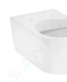 Záchody HANSGROHE EluPura S Závěsné WC, AquaFall, HygieneEffect, bílá 62020450