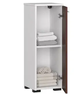 Koupelnový nábytek Ak furniture Koupelnová skříňka Fin 30 cm bílá/venge