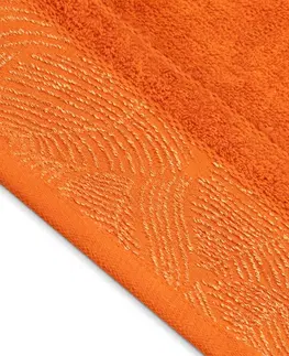 Ručníky AmeliaHome Sada 3 ks ručníků BELLIS klasický styl oranžová, velikost 30x50+50x90+70x130