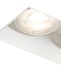 Podhledove svetlo Moderní vestavné bodové svítidlo bílé GU10 bez omítky 2-světlo - Oneon