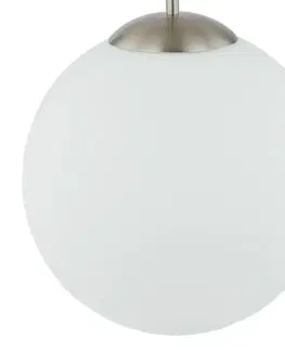 Závěsná světla Lindby Lindby Rhona závěsné světlo, opálová koule, 30 cm
