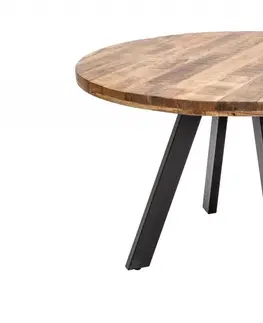 Jídelní stoly Jídelní stůl THOR 120 cm Dekorhome Přírodní dřevo