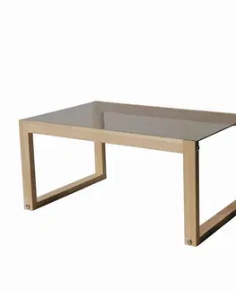 Konferenční stolky Hanah Home Konferenční stolek Via 85 cm hnědý