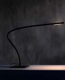 Stolní lampy kancelářské Prandina Prandina Paraph T3 LED stolní lampa stmívač černá