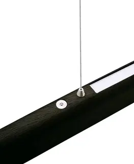 Závěsná světla HerzBlut HerzBlut Arco LED závěsné světlo dub černá 130cm