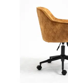 Kancelářská křesla LuxD Kancelářská židle Natasha hořčicová žlutá