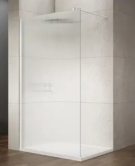 Sprchové zástěny GELCO VARIO WHITE jednodílná sprchová zástěna k instalaci ke stěně, sklo nordic, 800  GX1580-07