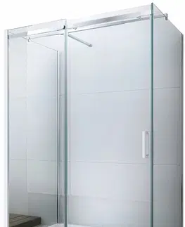 Sprchové kouty MEXEN/S OMEGA sprchový kout 3-stěnný 140x90, transparent, chrom 825-140-090-01-00-3S