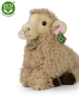 Hračky RAPPA - Plyšová ovce ležící 28 cm ECO-FRIENDLY