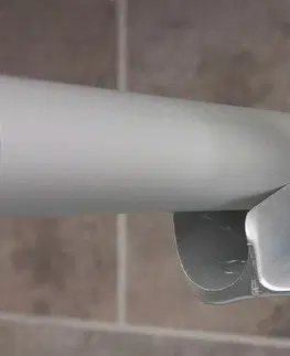 Závěsy RIDDER Podpora rohové sprchové tyče, bílá 596001