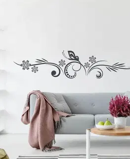 Samolepky na zeď Samolepka na zeď - Ornament s motýlem