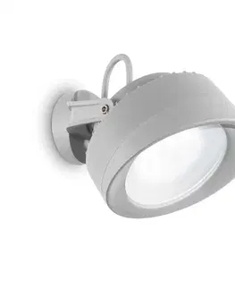 LED venkovní nástěnná svítidla Venkovní nástěnné svítidlo Ideal Lux Tommy AP1 grigio 145327 šedé