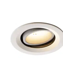 LED podhledová svítidla SLV BIG WHITE NUMINOS MOVE DL M vnitřní LED zápustné stropní svítidlo bílá/bílá 3000 K 40° otočné a výkyvné 1003593
