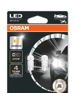 Autožárovky OSRAM LED W5W 2827DYP-02B AMBER 12V 1W W2,1x9,5d 